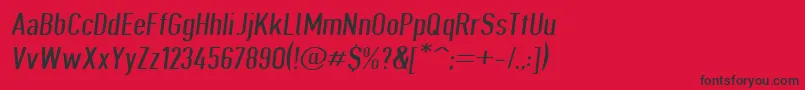 Giveahootdpextobl Font – Black Fonts on Red Background