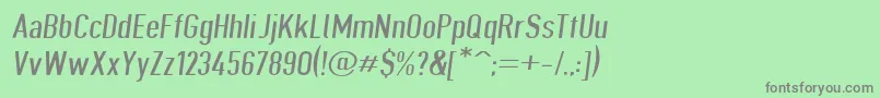 Giveahootdpextobl Font – Gray Fonts on Green Background