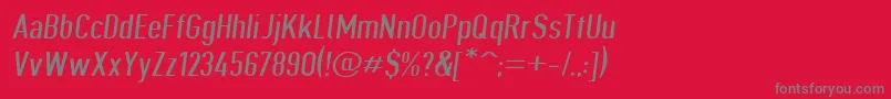 Giveahootdpextobl Font – Gray Fonts on Red Background