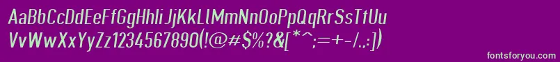 Giveahootdpextobl Font – Green Fonts on Purple Background