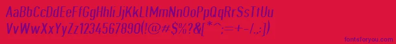 Giveahootdpextobl Font – Purple Fonts on Red Background