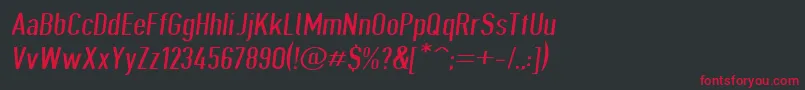 Police Giveahootdpextobl – polices rouges sur fond noir