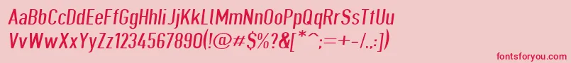 Giveahootdpextobl Font – Red Fonts on Pink Background