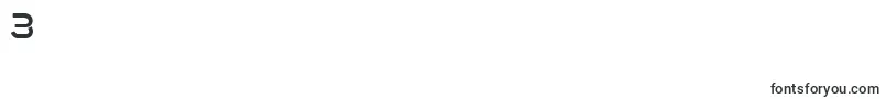 FontoposubwayRegular Font – Fonts for Digit 3