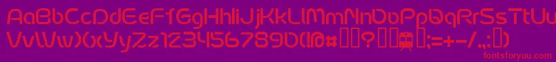 Подробнее о шрифте FontoposubwayRegular Шрифт FontoposubwayRegular – красные шрифты на фиолетовом фоне