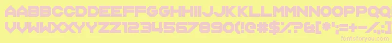 More about KnockoutPunch Font KnockoutPunch Font – Pink Fonts on Yellow Background