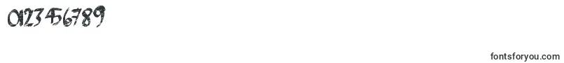 Brushgrunge Font – Fonts for Numbers and Digits