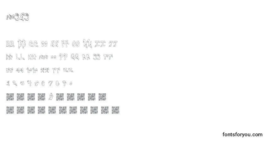 Шрифт Noses – алфавит, цифры, специальные символы