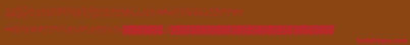 Noses Font – Red Fonts on Brown Background