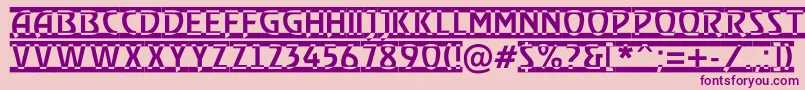 ARewindertitulrwd Font – Purple Fonts on Pink Background