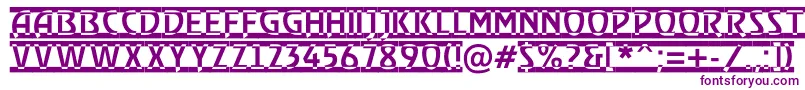 ARewindertitulrwd Font – Purple Fonts on White Background