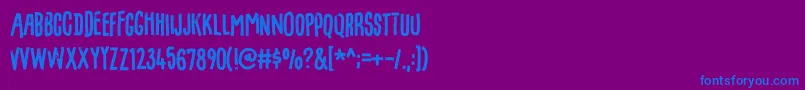 FilmgoerDemo Font – Blue Fonts on Purple Background