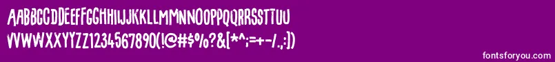 FilmgoerDemo Font – White Fonts on Purple Background