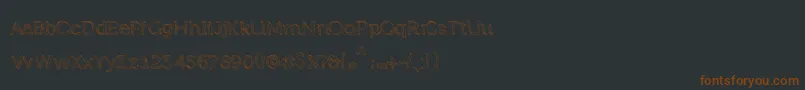 Treasurehunt Font – Brown Fonts on Black Background