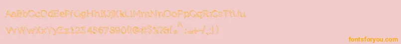 Treasurehunt Font – Orange Fonts on Pink Background