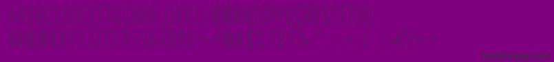 TastyBirdsSans Font – Black Fonts on Purple Background