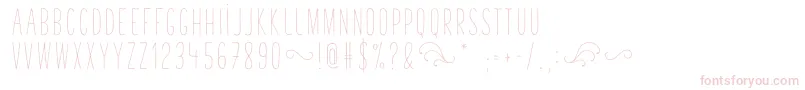 TastyBirdsSans Font – Pink Fonts on White Background