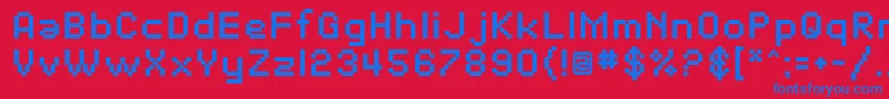 Шрифт SfPixelateBold – синие шрифты на красном фоне