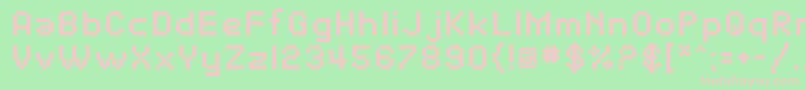 SfPixelateBold-Schriftart – Rosa Schriften auf grünem Hintergrund