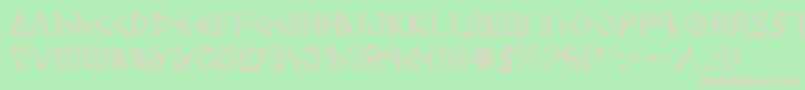 Ppress Font – Pink Fonts on Green Background