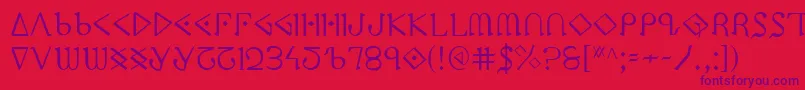 More about Ppress Font Ppress Font – Purple Fonts on Red Background