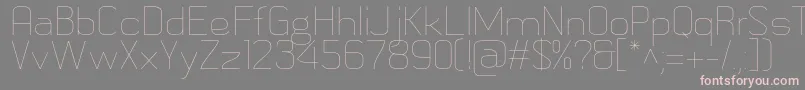 MetricnavyThin Font – Pink Fonts on Gray Background
