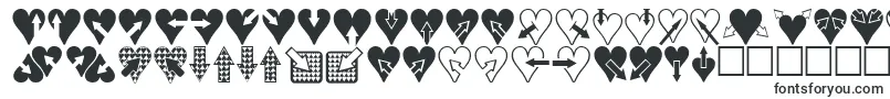 Шрифт Heartsnarrows – определенные шрифты