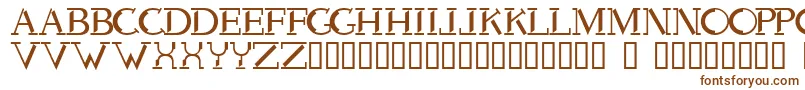 Voodoo Font – Brown Fonts on White Background