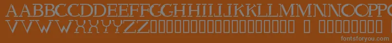 Шрифт Voodoo – серые шрифты на коричневом фоне