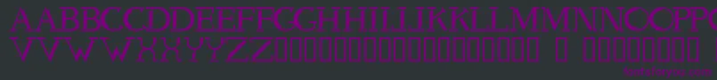 Шрифт Voodoo – фиолетовые шрифты на чёрном фоне