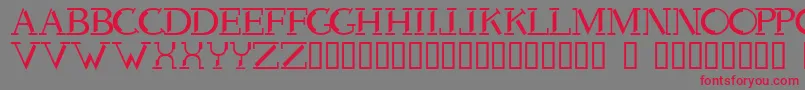 Voodoo Font – Red Fonts on Gray Background