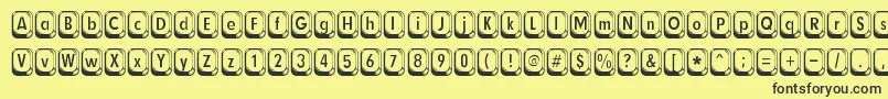 BetsyflanaganRegular Font – Black Fonts on Yellow Background