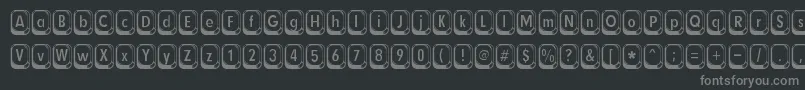 Police BetsyflanaganRegular – polices grises sur fond noir