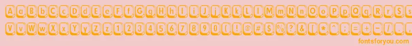 BetsyflanaganRegular Font – Orange Fonts on Pink Background