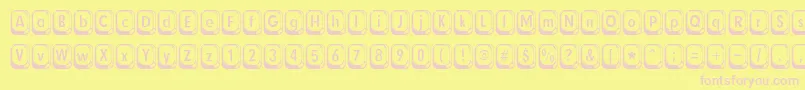 BetsyflanaganRegular Font – Pink Fonts on Yellow Background