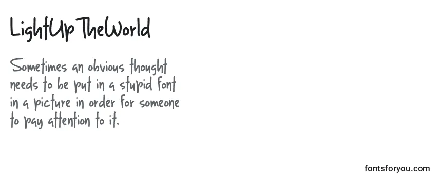 LightUpTheWorld Font