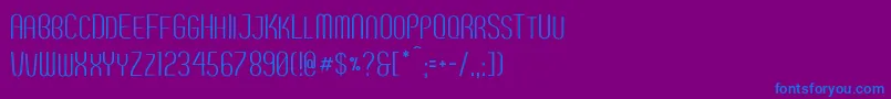Шрифт Breve2 – синие шрифты на фиолетовом фоне
