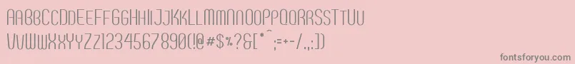 Breve2-Schriftart – Graue Schriften auf rosa Hintergrund
