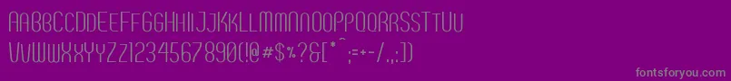 Breve2 Font – Gray Fonts on Purple Background
