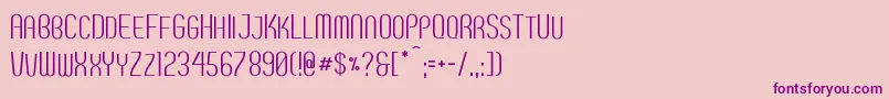 Breve2 Font – Purple Fonts on Pink Background