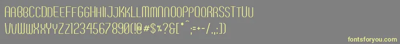 Breve2 Font – Yellow Fonts on Gray Background