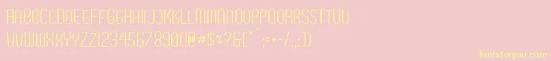 Breve2 Font – Yellow Fonts on Pink Background