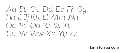 BellotaLightitalic Font