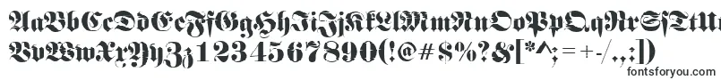 Шрифт Frakturinkjet2Regular – готические шрифты