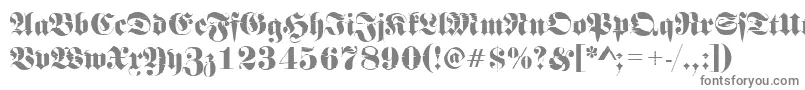 Шрифт Frakturinkjet2Regular – серые шрифты