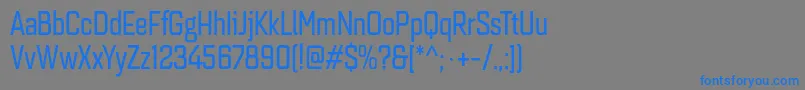 Quarcacondregular Font – Blue Fonts on Gray Background