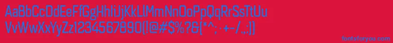 Подробнее о шрифте Quarcacondregular Шрифт Quarcacondregular – синие шрифты на красном фоне