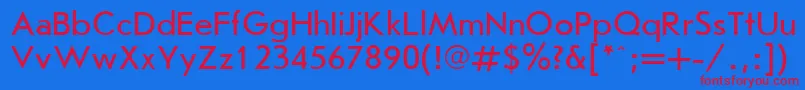 Jousspla Font – Red Fonts on Blue Background