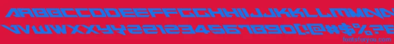Tarrgetleft Font – Blue Fonts on Red Background