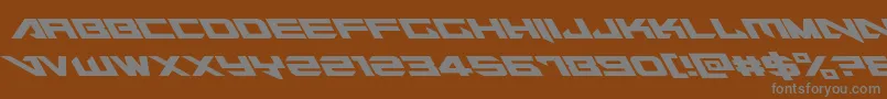 Tarrgetleft Font – Gray Fonts on Brown Background